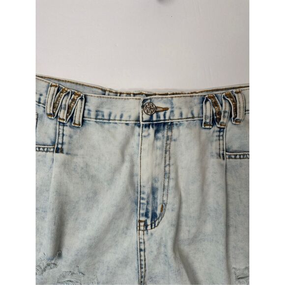 Pol Acid Wash Distressed Shorts sz Large - Picture 4 of 8